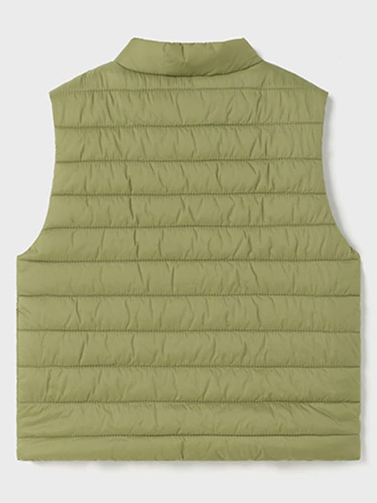 Hello Mr Dino Kids Quilted Sleeveless Short Green