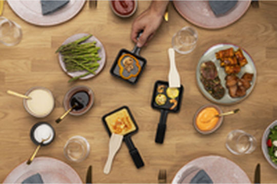 Princess Tabletop Grătar Electric Raclette Placă Striată 700W cu Termostat Reglabil 23bucx21buccm