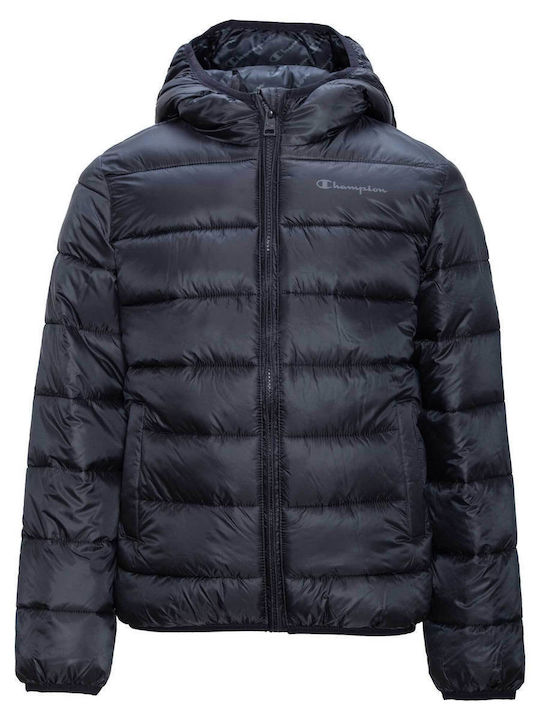 Kids' Casual Jacket Short with Hood Black