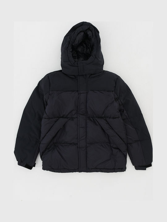 Kinderjacken & Winterjacken Gesteppt Kurze mit Kapuze Blau