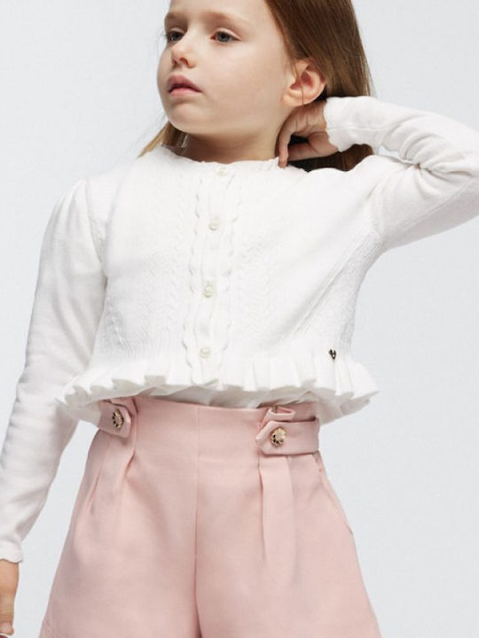 Kids Cardigan Cotton Ecru