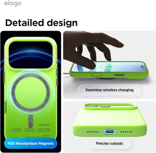 Elago Back Cover Silicone Green (iPhone 17 Pro Max)