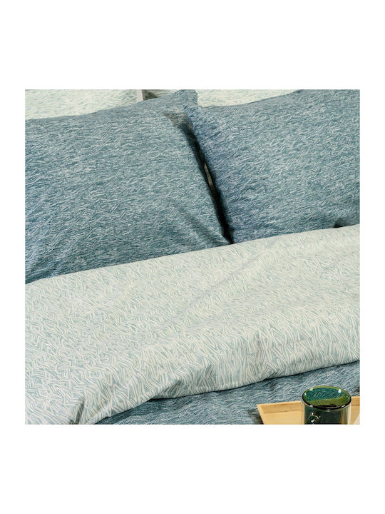 Melinen Duvet Cover Single 165x245 Rafaelo Petrol Blue