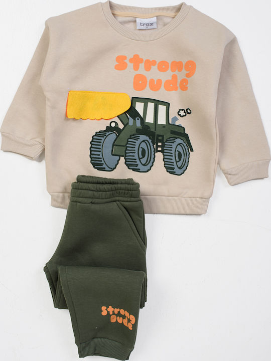Kinder Sweatpants Set - Jogginganzug Beige 2Stück