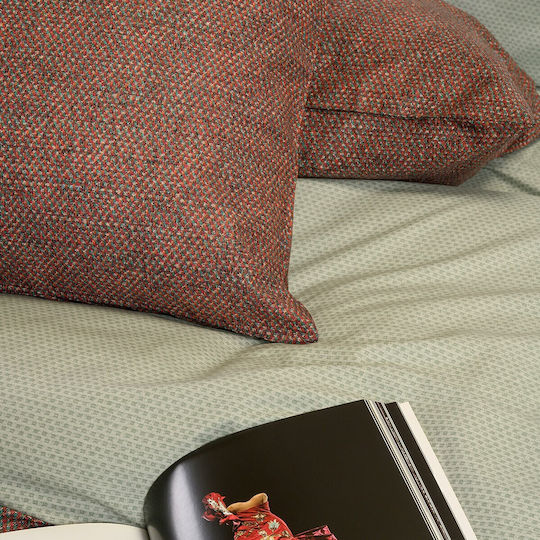 Melinen Duvet Cover Set Cotton Single with Pillowcase 165x245 Luca Bordeaux