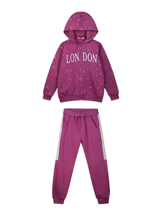 Set Trening Violet Pentru Copii 2 Bucăți London