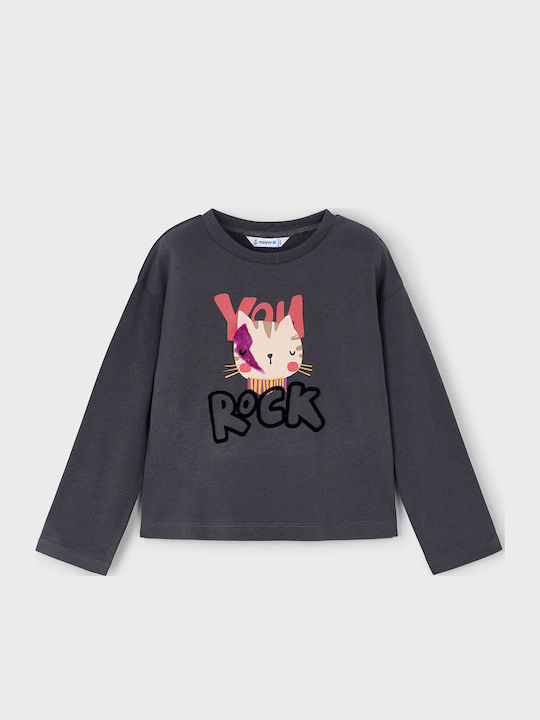 Kids Long-Sleeved Blouse Gray