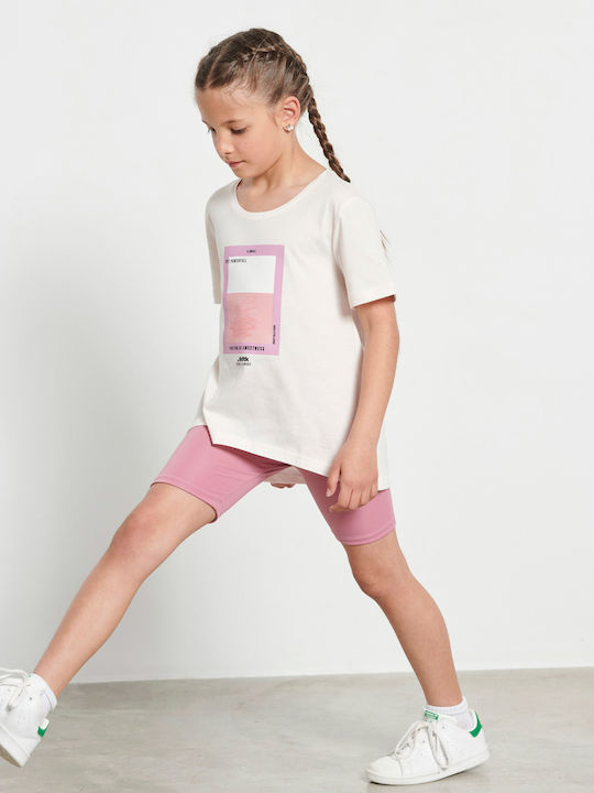 Kinder Leggings Sport Kurz Rosa Innocence
