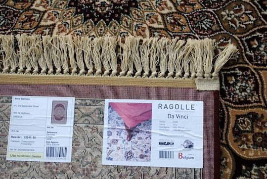 Ragolle Da Vinci Χαλί Ορθογώνιο με Κρόσια Καφέ 200x250cm