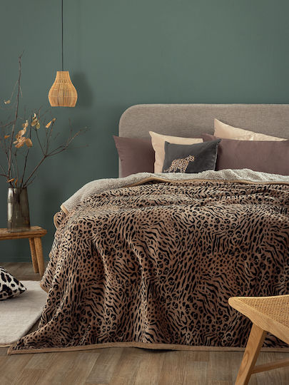 Palamaiki Yuki Blanket Fleece Single 160x220cm Brown