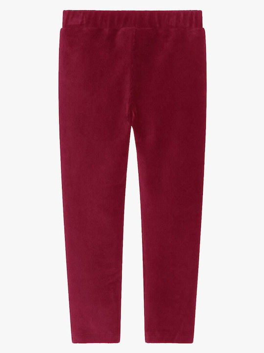 Kids Legging Long Burgundy Corduroy Legging K99100