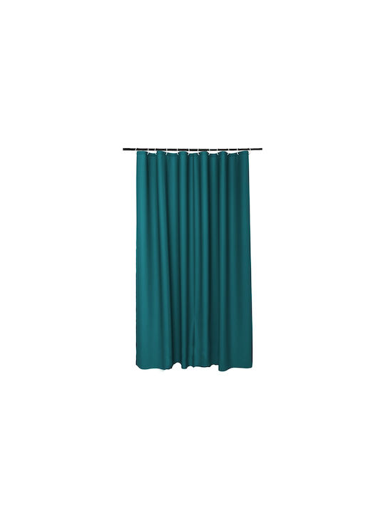 Douceur d'Intérieur Κουρτίνα Μπάνιου Υφασμάτινη 180x200cm Blue/emerald
