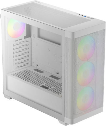 Gamdias Athena M3 Gaming Midi Tower Κουτί Υπολογιστή με Πλαϊνό Παράθυρο και ARGB Φωτισμό Λευκό