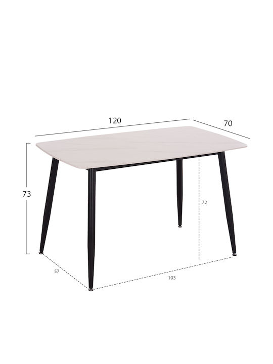 Dining Room Raven 5pcs 70x120cm