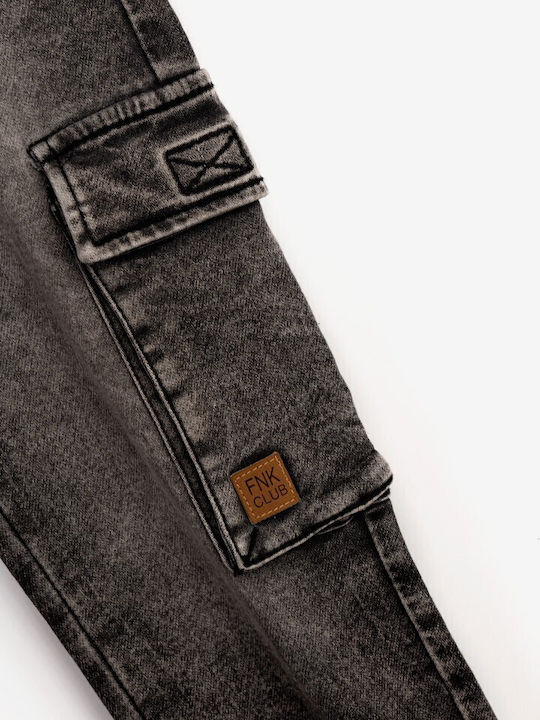 Kinder Schlaghose Jeans Schwarz