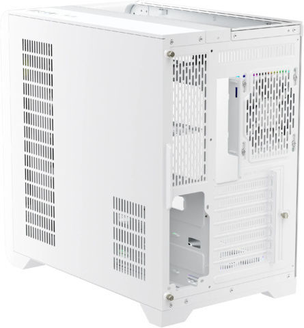 1STPLAYER RT7 Gaming Midi-Turm Computergehäuse mit Seitenfenster Weiß