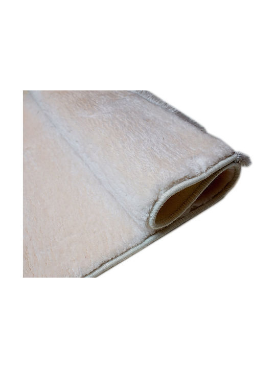 Tzikas Carpets Melia 25171-001 Anti-slip Rug Rectangular Shaggy Ivory