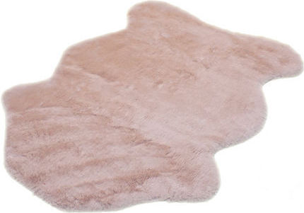 Tzikas Carpets 26163-061 Anti-slip Rug Rectangular Fur Pink