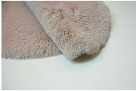 Tzikas Carpets 26163-061 Anti-slip Rug Rectangular Fur Pink