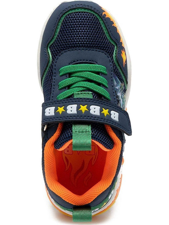 Kids Sneakers with Scratch & Lights Blue
