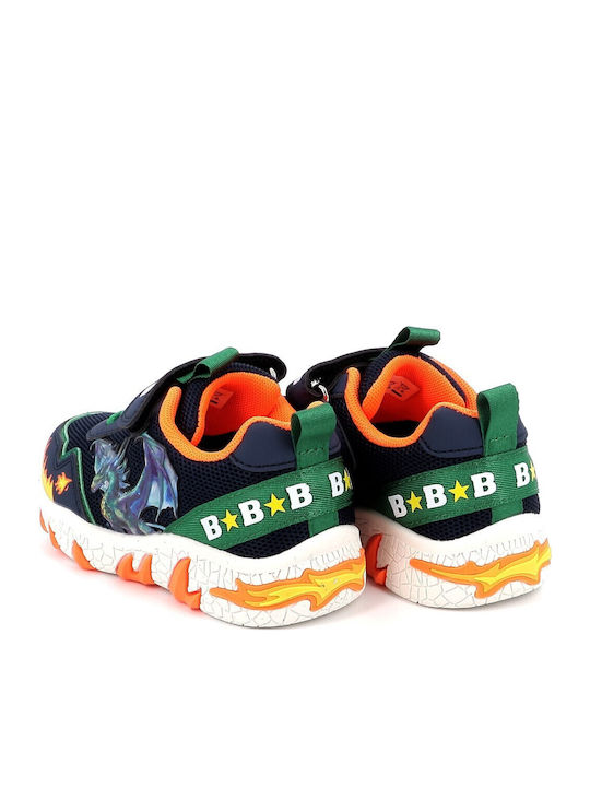 Kids Sneakers with Scratch & Lights Blue