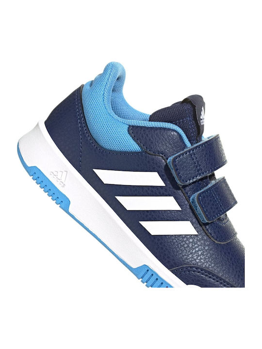 Tensaur Hook Loop Kids Sneakers with Scratch Dark Blue / Cloud White / Blue Burst