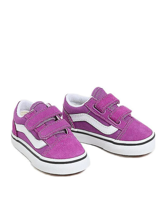 Old Skool V Color Theory Παιδικά Sneakers με Σκρατς Μωβ VN000CTGE2T