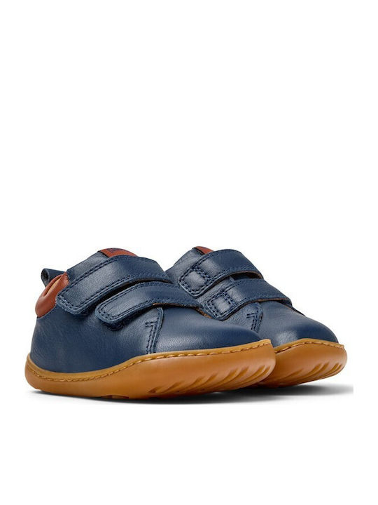 PEU CAMI Kids Sneakers High with Scratch Blue