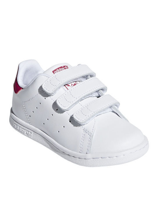 Stan Smith STAN SMITH CF I Детски маратонки Low Бели Обувки / Смело Розово