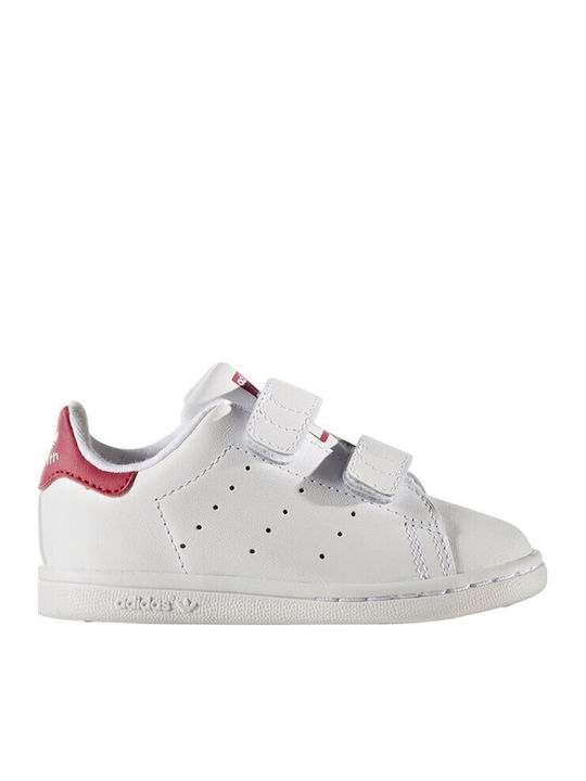 Stan Smith STAN SMITH CF I Детски маратонки Low Бели Обувки / Смело Розово