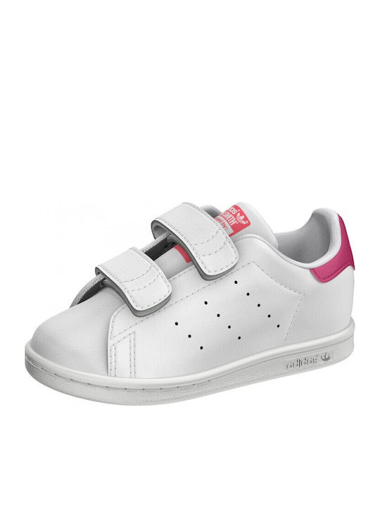Stan Smith STAN SMITH CF I Детски маратонки Low Бели Обувки / Смело Розово