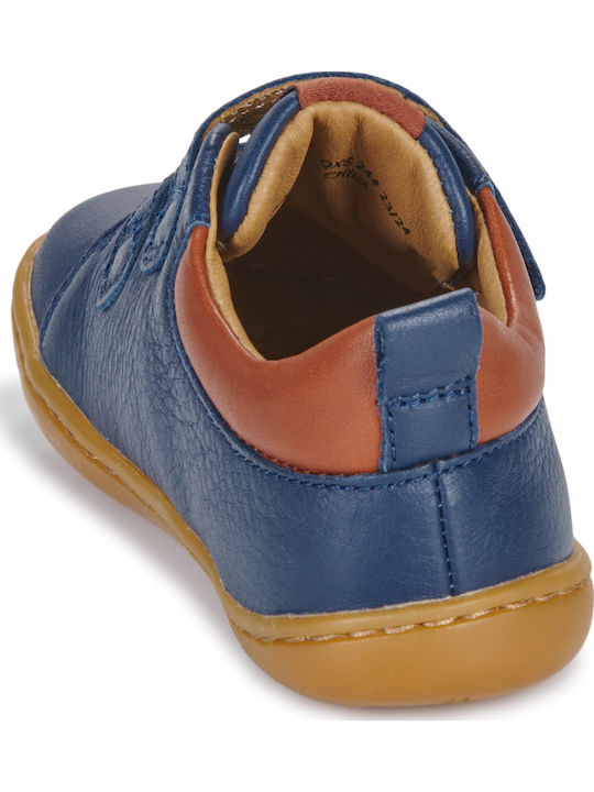 PEU CAMI Kids Sneakers High with Scratch Blue