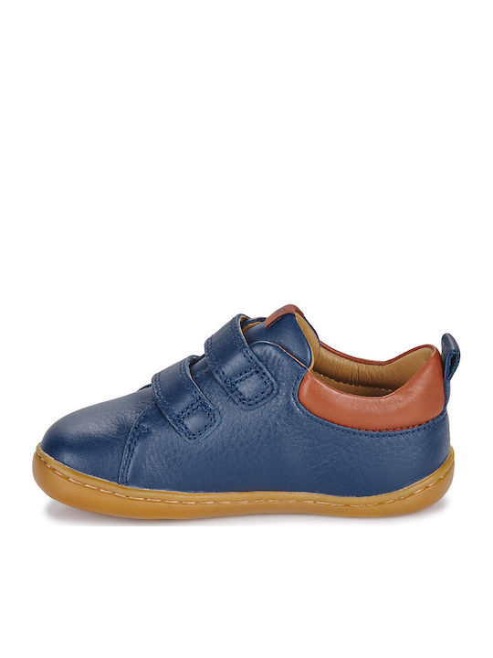 PEU CAMI Kids Sneakers High with Scratch Blue