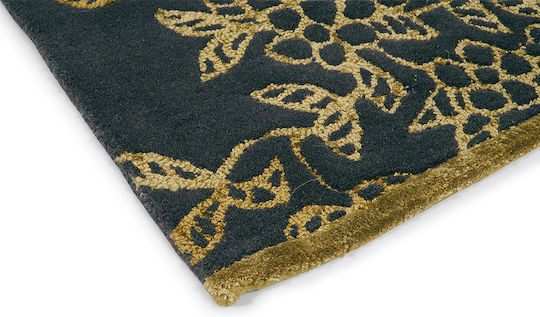 Wedgwood BC291526 Handmade Rug Rectangular Wool Grey Green