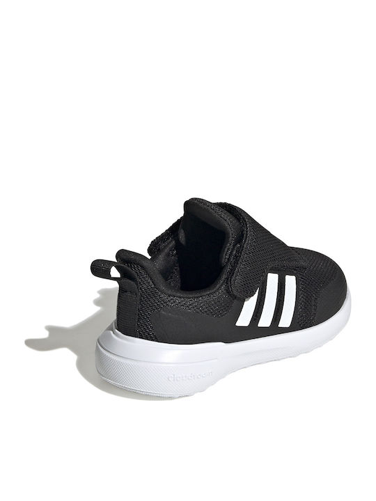 Fortarun 2.0 Kids Sports Shoes Running with Hoop & Loop Closure Black