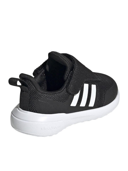 Fortarun 2.0 Kids Sports Shoes Running with Hoop & Loop Closure Black