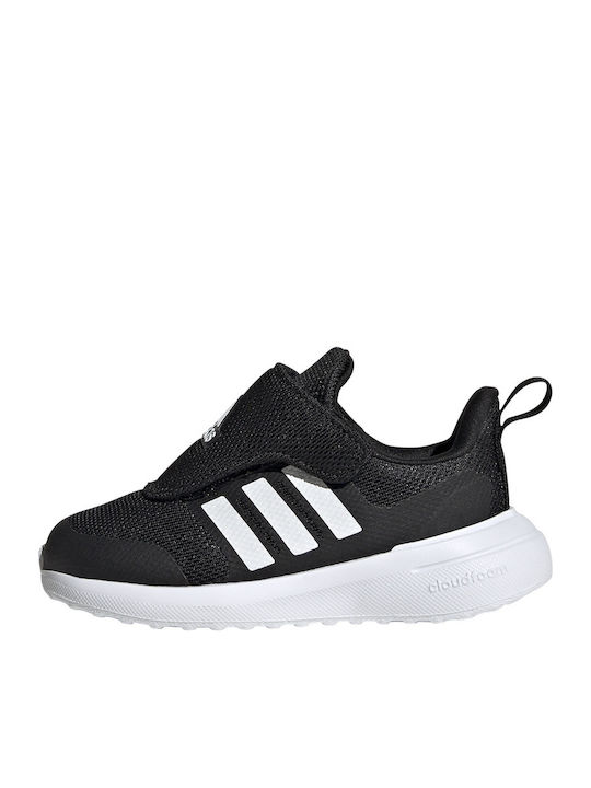 Fortarun 2.0 Kids Sports Shoes Running with Hoop & Loop Closure Black