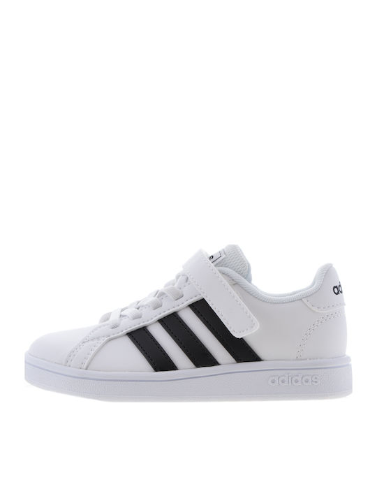 Grand Court Grand Court Kids Sneakers with Scratch Cloud White / Core Black