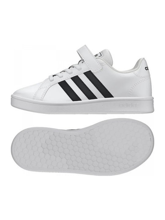 Grand Court Grand Court Kids Sneakers with Scratch Cloud White / Core Black