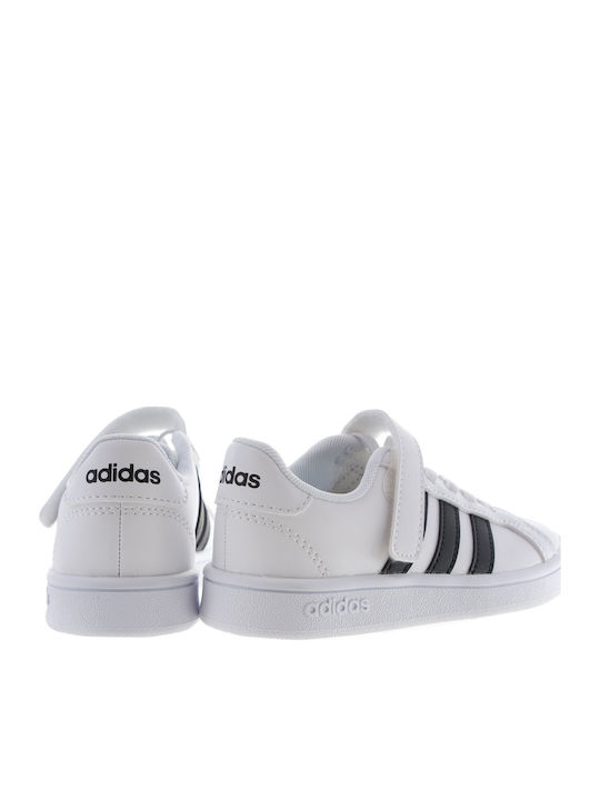 Grand Court Grand Court Kids Sneakers with Scratch Cloud White / Core Black