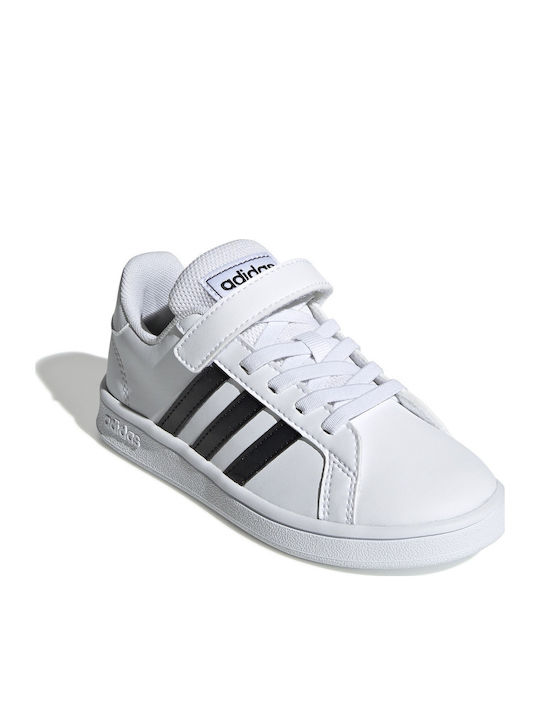 Grand Court Grand Court Kids Sneakers with Scratch Cloud White / Core Black