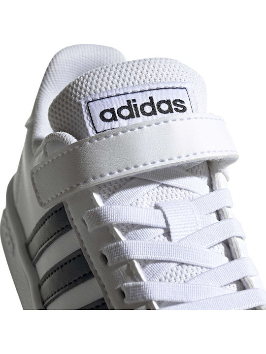 Grand Court Grand Court Kids Sneakers with Scratch Cloud White / Core Black