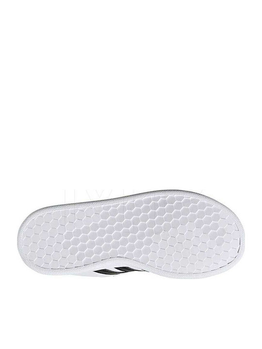 Grand Court Grand Court Kids Sneakers with Scratch Cloud White / Core Black