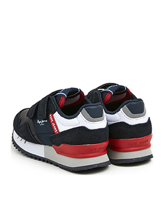 London One Παιδικά Sneakers με Σκρατς Μπλε