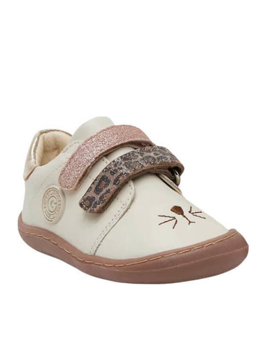Adidași Copii Barefoot Cu Închidere Hoop & Loop Albi