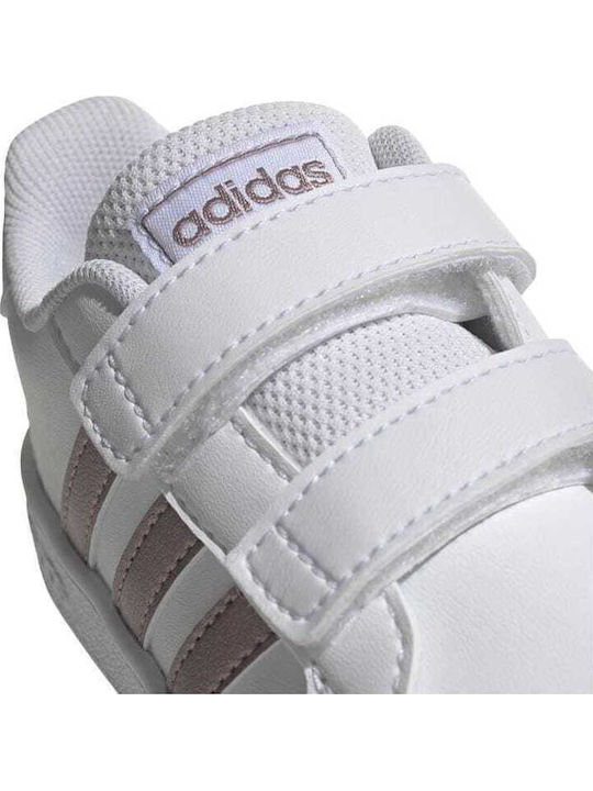 Grand Court GRAND COURT Kinder Sneakers mit Klettverschluss Cloud White / Copper Met / Light Granite