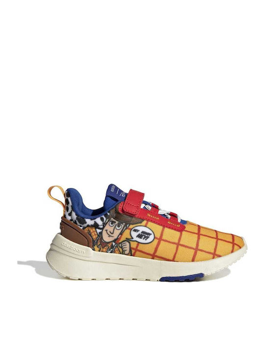 X Disney Racer TR21 Toy Story Woody Παιδικά Sneakers με Σκρατς Semi Solar Gold / Off White / Royal Blue