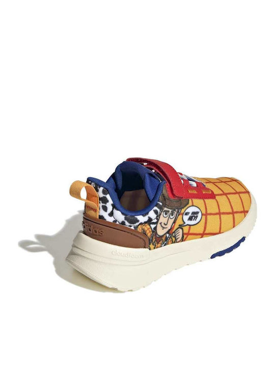 X Disney Racer TR21 Toy Story Woody Παιδικά Sneakers με Σκρατς Semi Solar Gold / Off White / Royal Blue