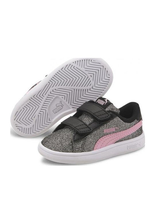 Smash Glitz Glam Παιδικά Sneakers με Σκρατς Ασημί