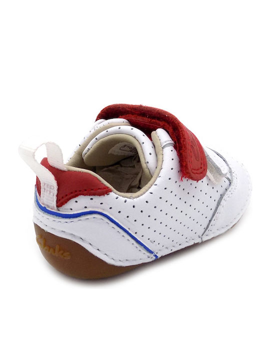Casual Tiny Sky Kinder Sneakers Anatomisch mit Klettverschluss Weiß